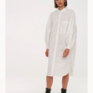 H&M cotton shirt dress